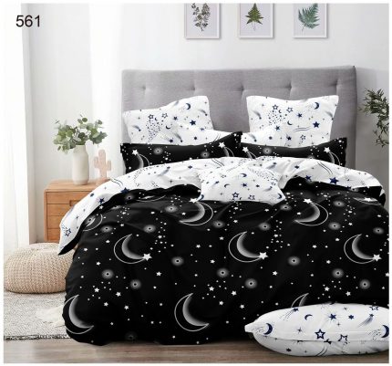 Premium Full Luxurious Bed Set 6PCS Moon Stars Premium Bed Set
